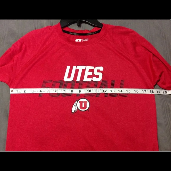 NCAA University of Utah UTES Logo Red Shirt.New - Picture 6 of 6